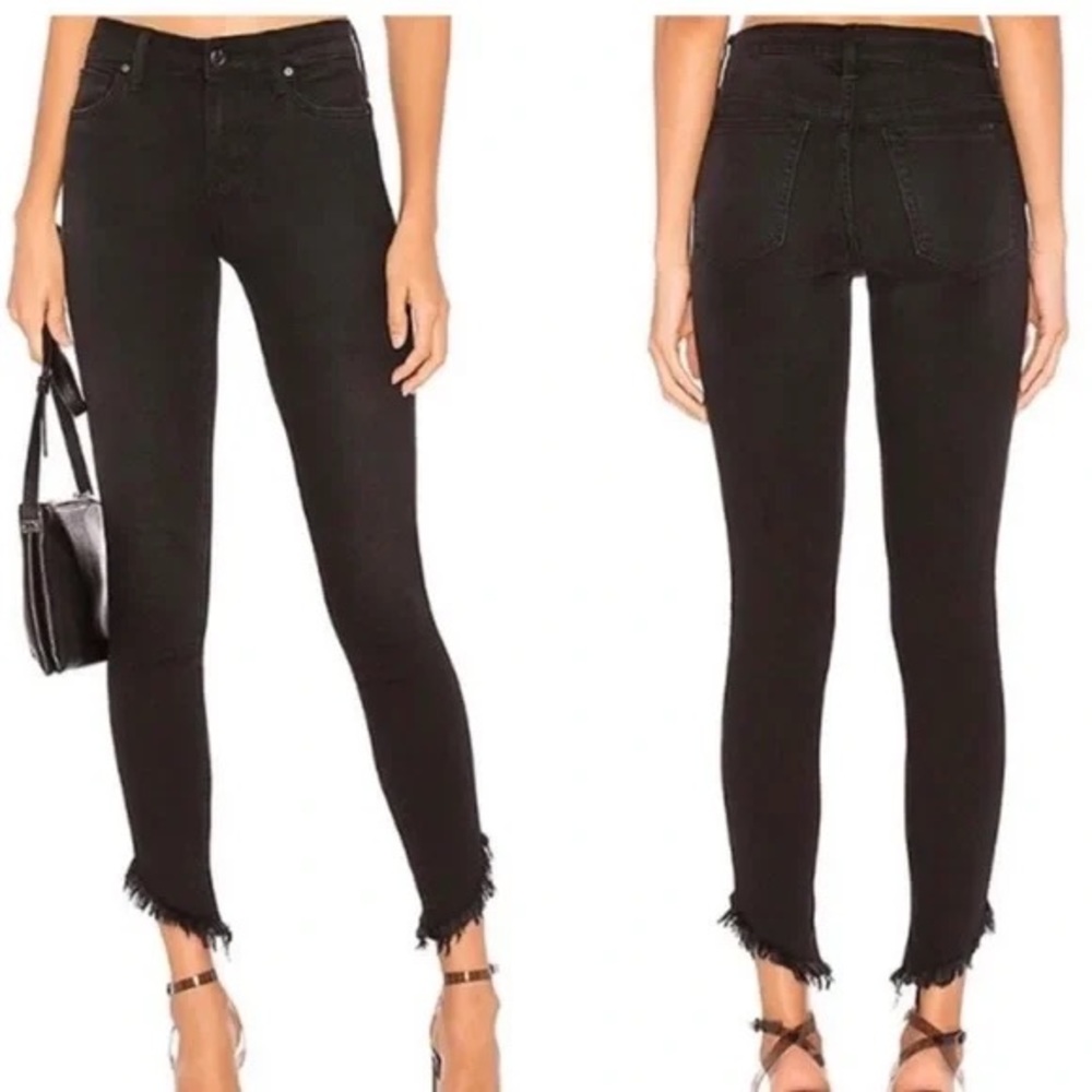 Joes Jeans The Icon Ankle - Raw fray asymmetrical edge